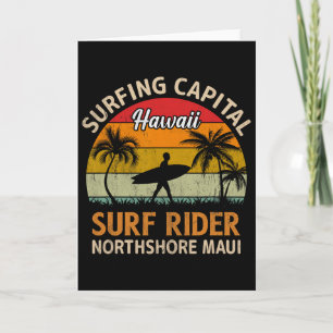 Surfing Capital Hawaii Surf Rider Northshore Maui Card