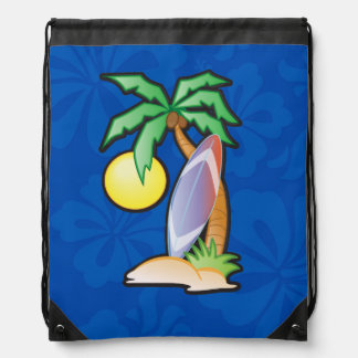 Surfing cartoon backpack