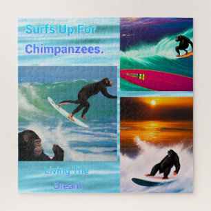 Surfing Chimpanzees, Jigsaw Puzzle 
