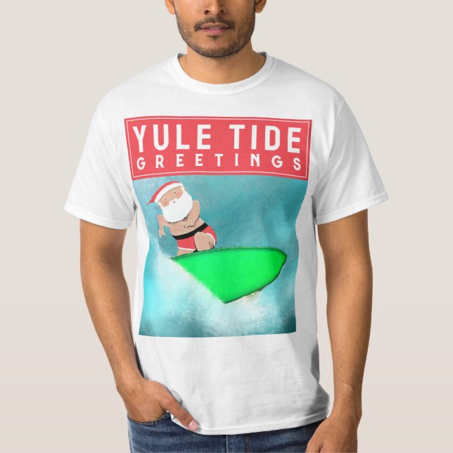 Surfing Christmas T-Shirt (Front)