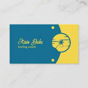 Surfing coach business card