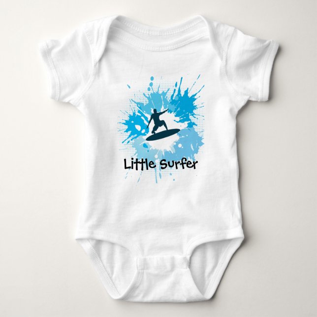 Surfing Customizable Baby Clothing Bodysuit (Front)