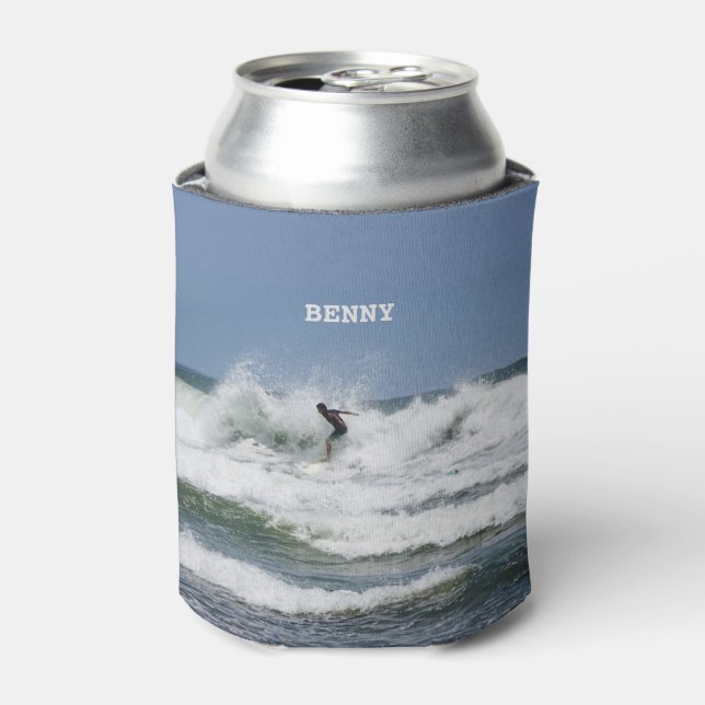 Surfing (customizable) can cooler (Can Front)