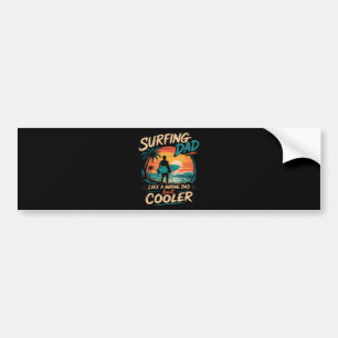 Surfing Dad Like A Normal Dad But Cooler Summer Bumper Sticker
