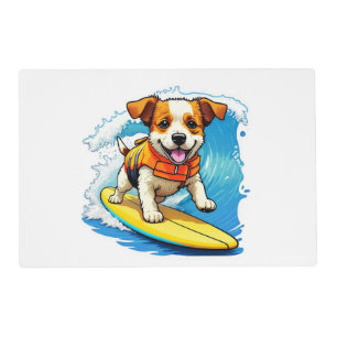 Surfing Dog Placemat