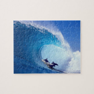 Surfing Dolphins Jigsaw Puzzle