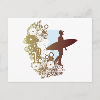 surfing dreams postcard