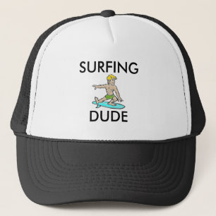 Surfing dude hat, for sale ! trucker hat