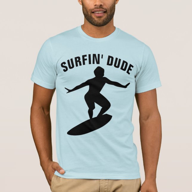 SURFING DUDE - MEN'S SURFER T-Shirts (Front)