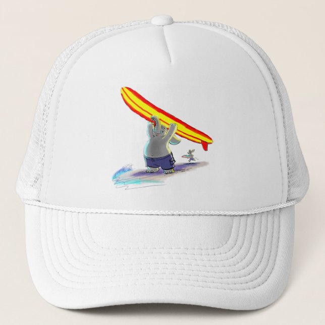 sUrFiNg eLePhAnt Trucker Hat (Front)