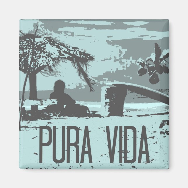 Surfing Endless Summer Costa Rica Magnet (Front)