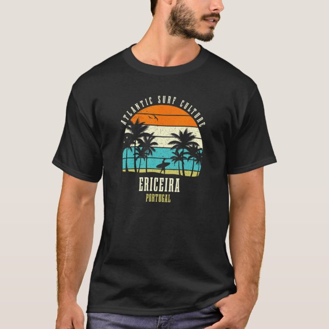 Surfing Ericeira Portugal Atlantic Surf Culture T-Shirt (Front)