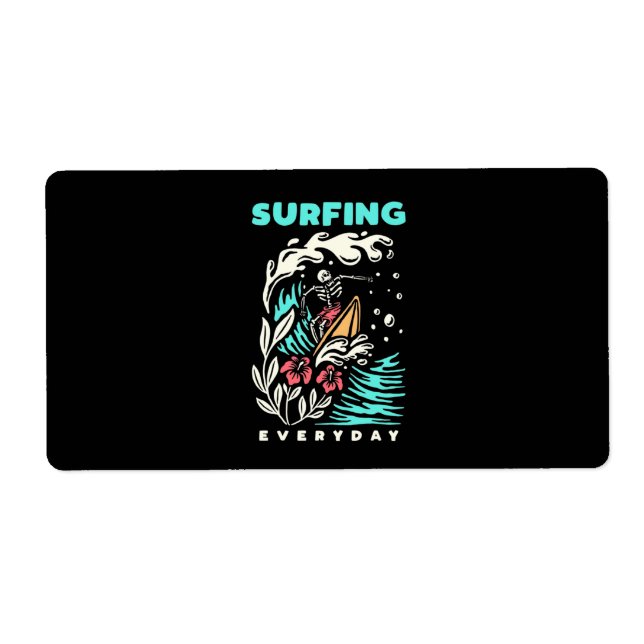 Surfing Everyday Label (Front)