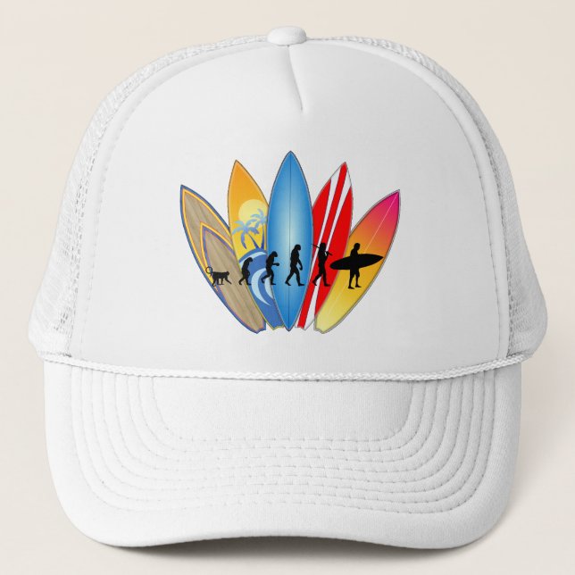Surfing Evolution Trucker Hat (Front)