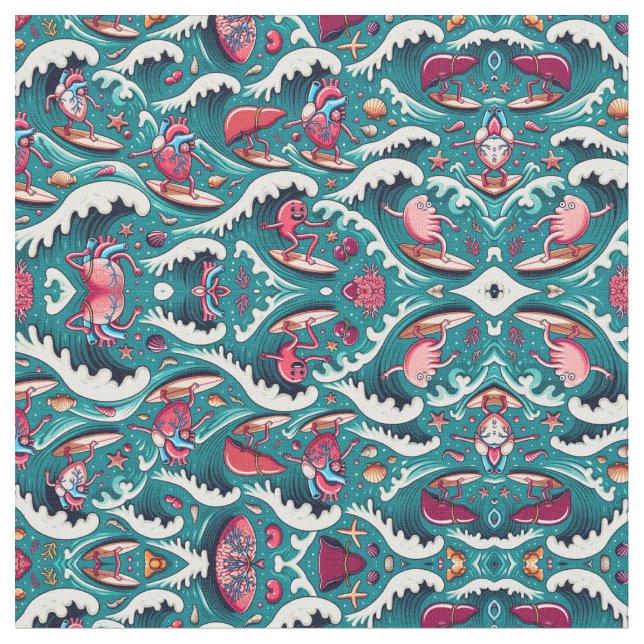 Surfing Fabric (Close Up)