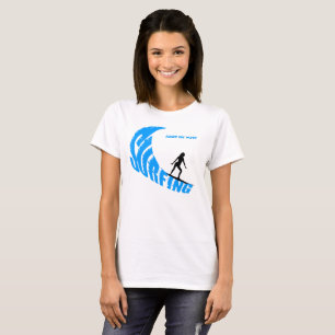 Surfing female custom T-Shirt