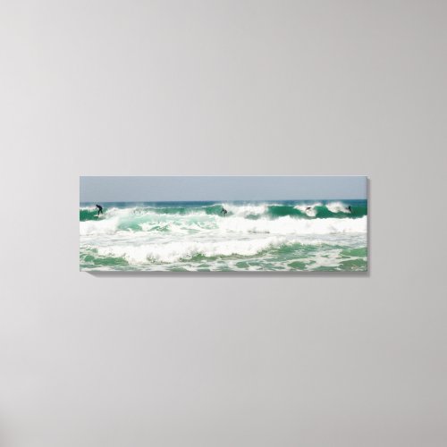 Surfing Fistral Newquay Cornwall Canvas Print