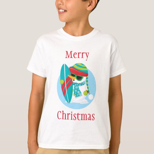 Surfing for Christmas T_Shirt