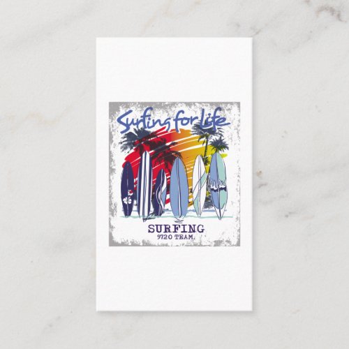 surfing for life business card