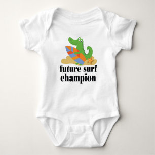 Surfing Future Surf Champion Baby Bodysuit