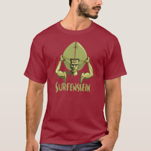 Surfing Halloween Frankenstein T-Shirt