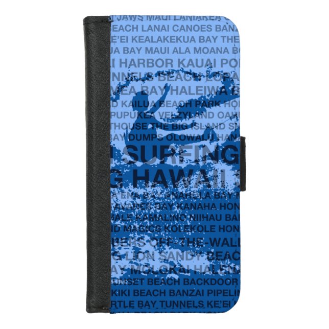 Surfing Hawaii Cutback Hawaii Phone 5 Wallet Case (Front)