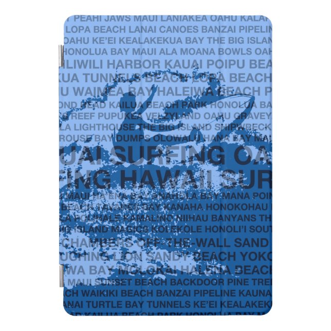 Surfing Hawaii Cutback Hawaiian iPad Smart Cover (Front)