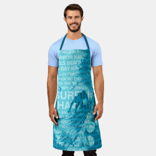 Surfing Hawaii Green Room Hawaiian Surfer Apron