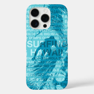 Surfing Hawaii Green Room Hawaiian Surfer - Aqua iPhone 16 Pro Case