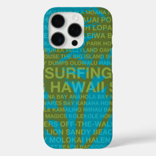 Surfing Hawaii Palm Trees Hawaiian Tropical iPhone 16 Pro Case