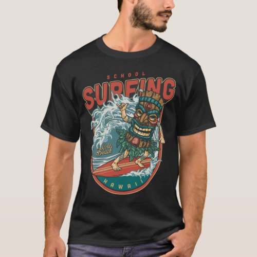Surfing _ Hawaii T_Shirt