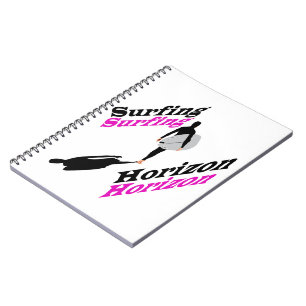 Surfing horizon  notebook