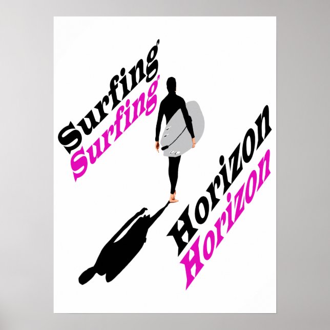 Surfing horizon  poster (Front)