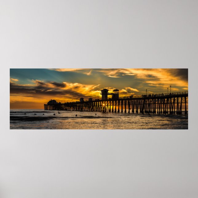 Surfing in Southern California Poster (Front)