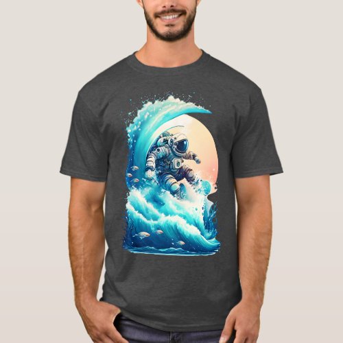 Surfing in The Middle of the Space T_Shirt