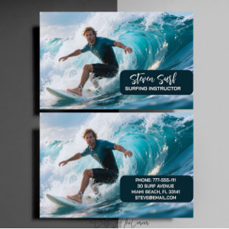 Surfing Instructor Business Card