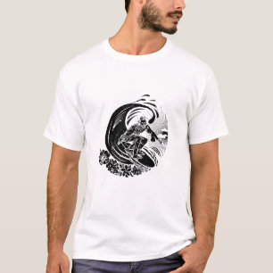 Surfing Jesus Vintage Distressed T-Shirt