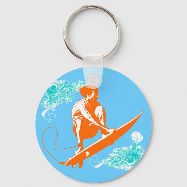 Surfing Keychain (Front)