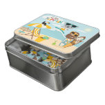 Surfing Koala On The Beach With Sloth And Toucan Jigsaw Puzzle at Zazzle