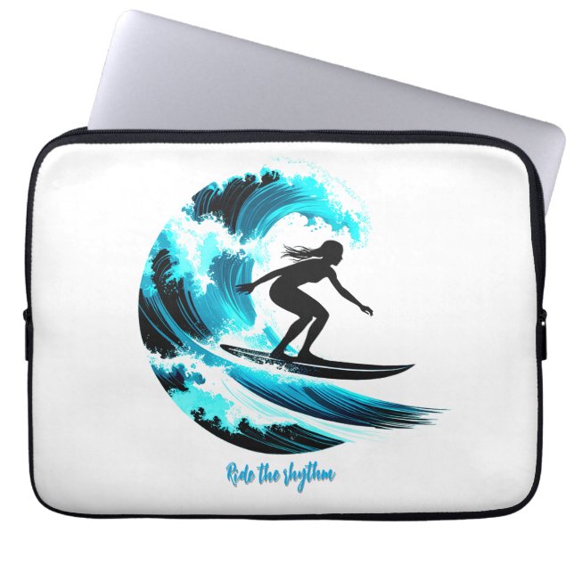 surfing laptop sleeve (Front)