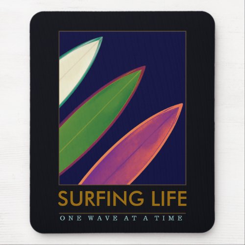 surfing life style mouse pad