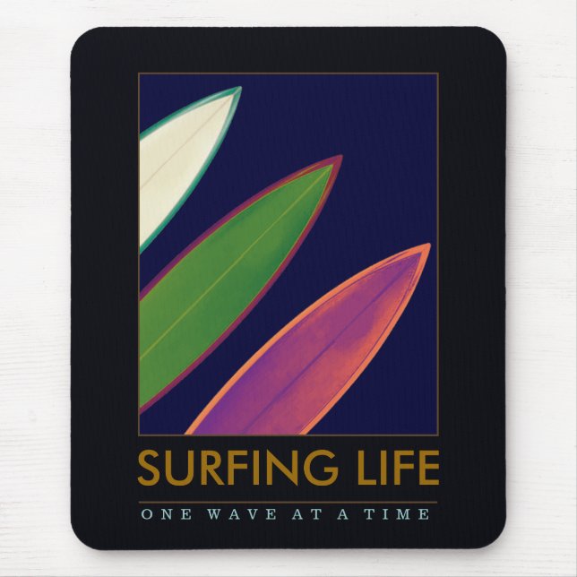 surfing life style mouse pad (Front)