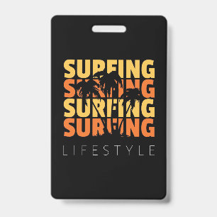 Surfing Life Style Surfing Badge