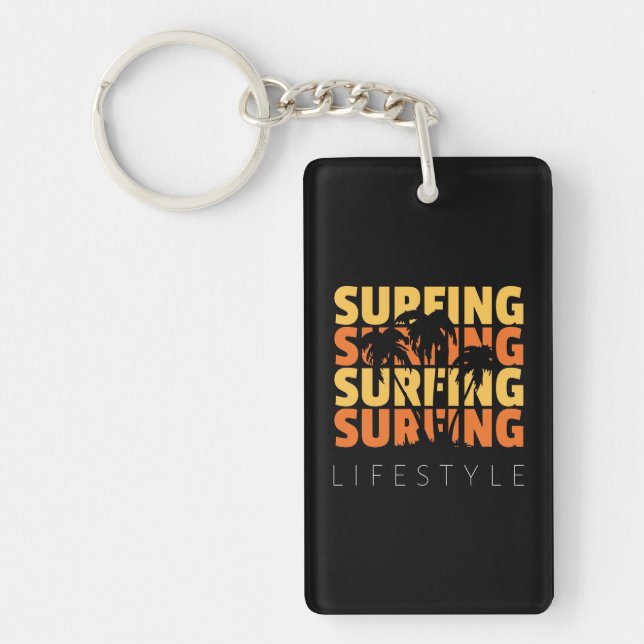 Surfing Life Style Surfing Keychain (Front)