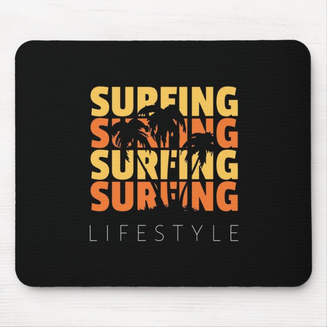 Surfing Life Style Surfing Mouse Pad (Front)