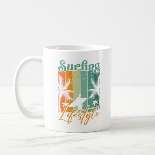 Surfing lifestyle T_Shirt Coffee Mug
