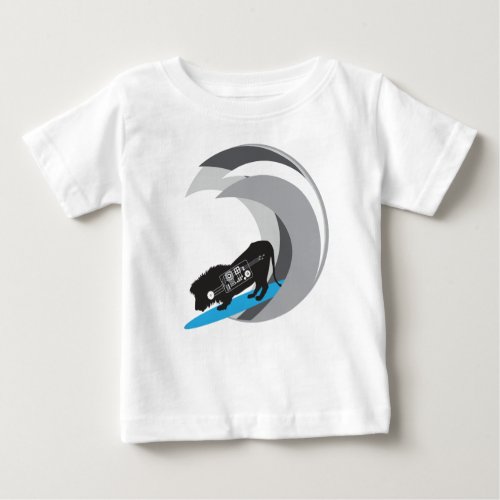 Surfing Lion Baby gerber Cotton T_shirt