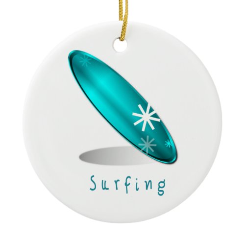 Surfing Logo Ornament