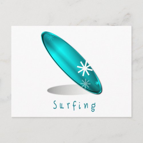 Surfing Logo Postcard