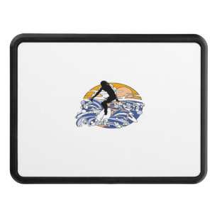 surfing man hitch cover